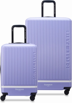 florence by mills Spin Me Away Hardside Expandable Luggage with Spinner Wheels, Lavender, 2 Piece Set (20/29)