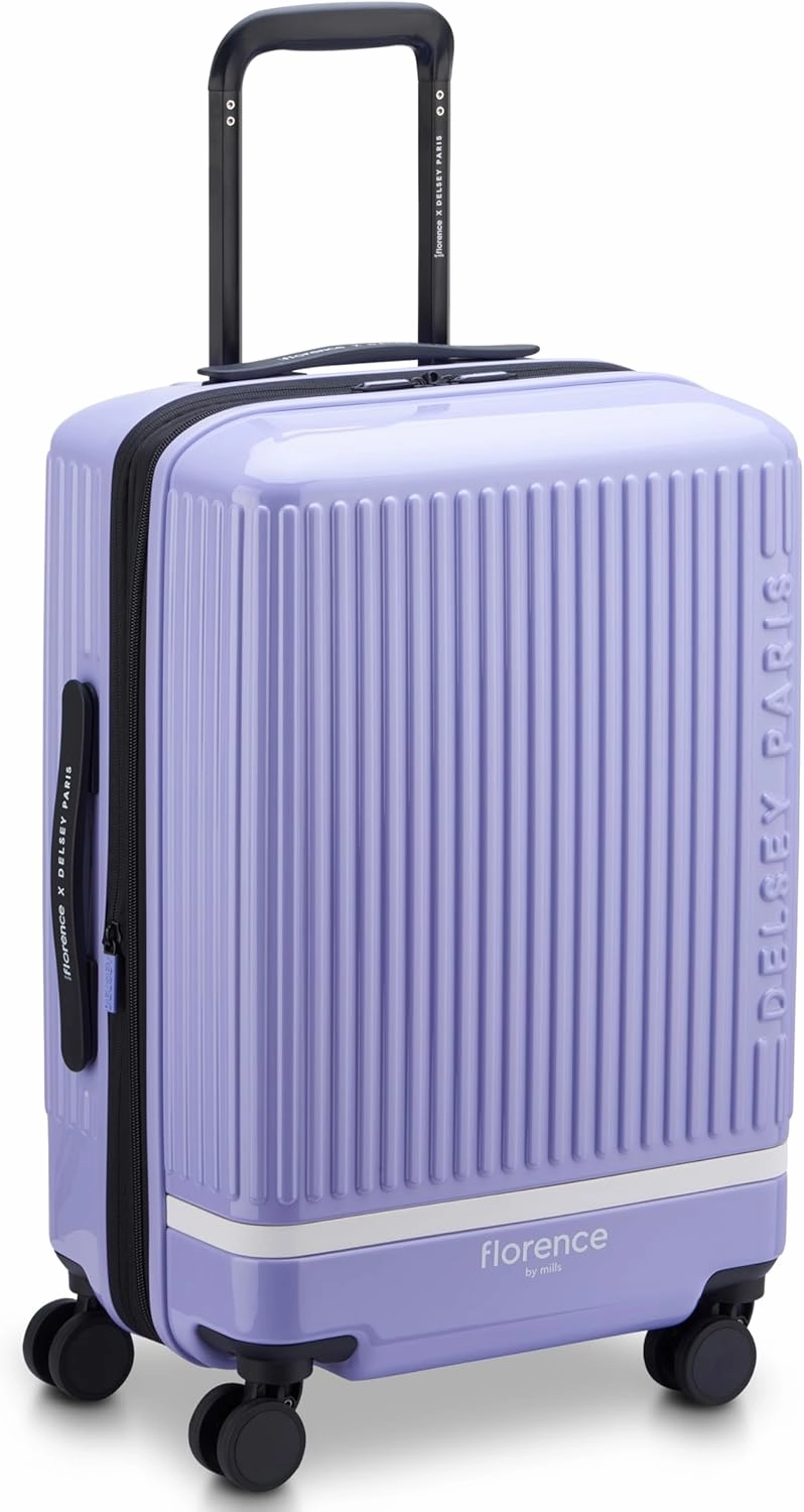 florence by mills Spin Me Away Hardside Expandable Luggage with Spinner Wheels, Lavender, 2 Piece Set (20/29)