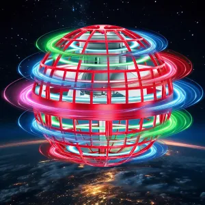 Flying Orb Ball Toys Cosmic Globe Soaring Magic Hover Hand Controlled Boomerang Spinner Mini Orbit Drone Kids Adults Outdoor Cool Stuff Toys Gift for 6 7 8 9 10  Year Old Boys Girls Teens
