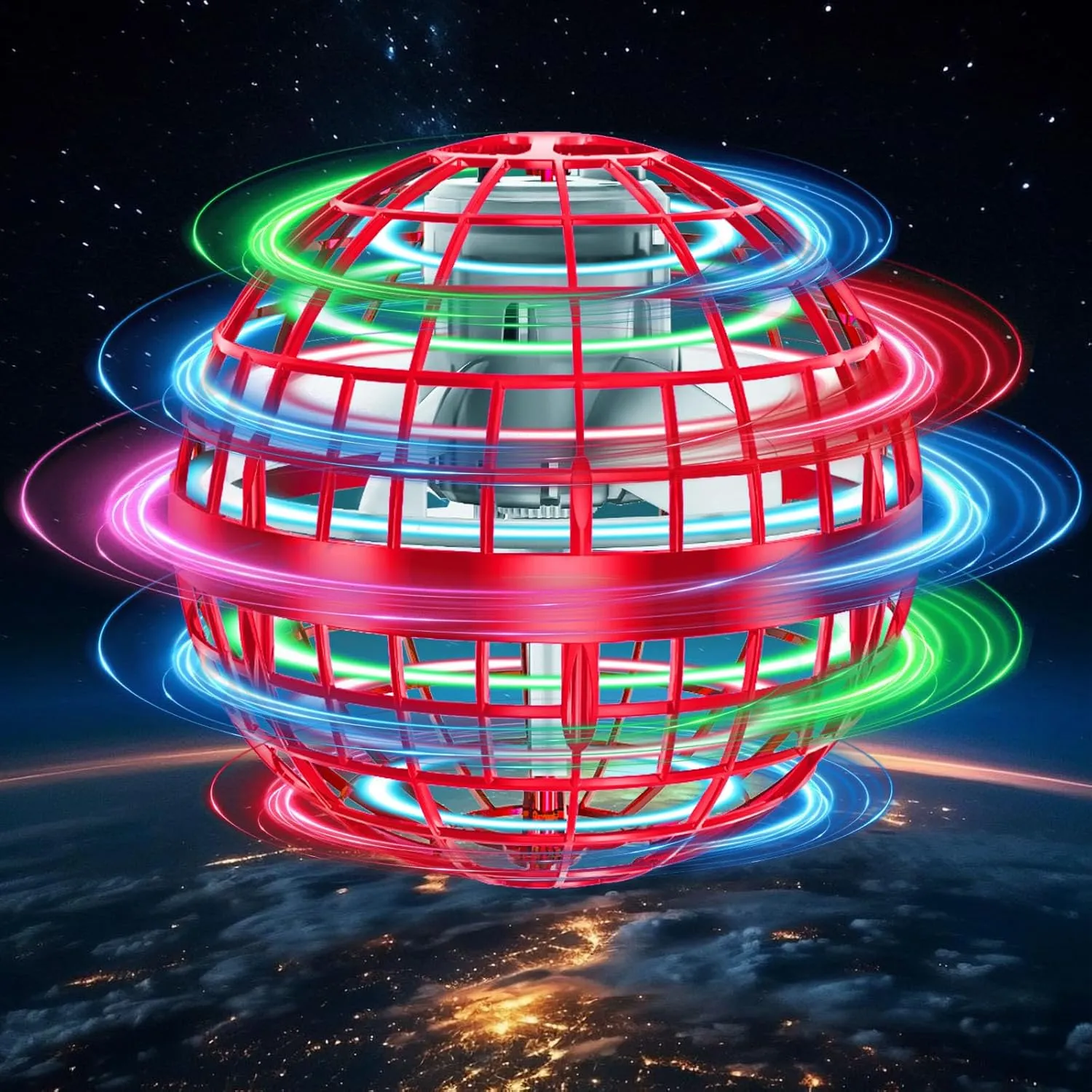 Flying Orb Ball Toys Cosmic Globe Soaring Magic Hover Hand Controlled Boomerang Spinner Mini Orbit Drone Kids Adults Outdoor Cool Stuff Toys Gift for 6 7 8 9 10  Year Old Boys Girls Teens