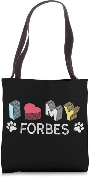 Forbes Personalized Dog Name Forbes Pet Lover Tote Bag