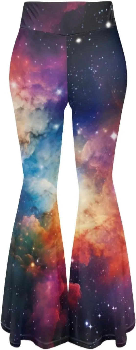 Forchrinse Music Piano Flared Pants for Women Wide Leg Pants Stretchy Yoga Leggings Bootcut Causal Pazallo Pants,XS-2XL