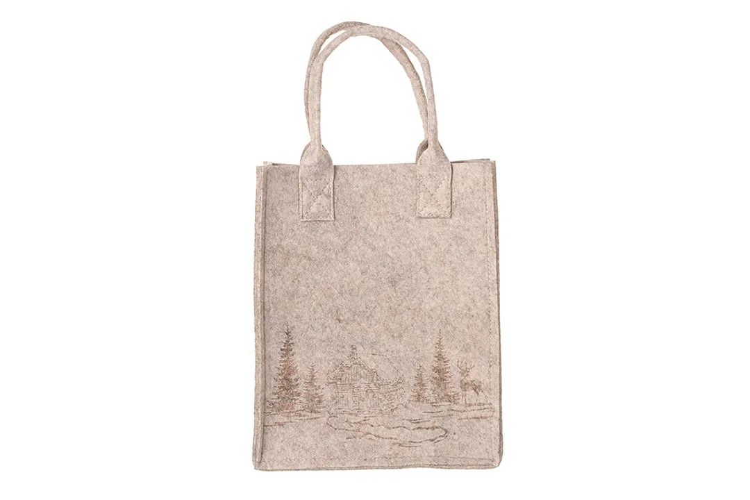 Forest Scene Felt Bag