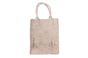 Forest Scene Felt Bag