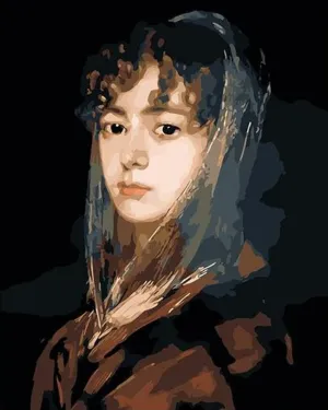 Francisca Sabasa Garcia (Francisco Goya) - Van-Go Paint-by-Number Kit 50x65cm No Frame