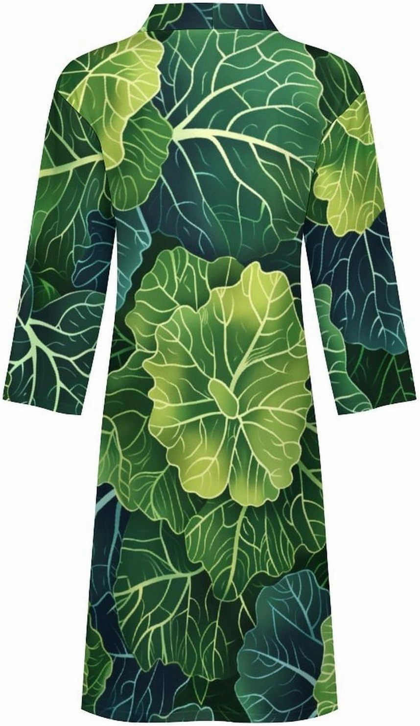 Fresh Green Cabbage Bathrobe Spa Robe Unisex Robes Sleepwear Loungewear Lightweight