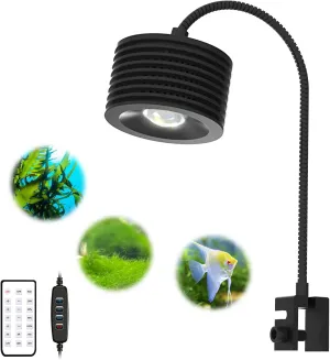 Full Spectrum Aquarium Light, Adjustable Saltwater Freshwater Super Bright Fish Tank Light for Reef, Coral, Planted Nano Aquarium Tank (A-20 Freshwater 16W)