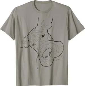 Funny goofy Great Dane face T-Shirt