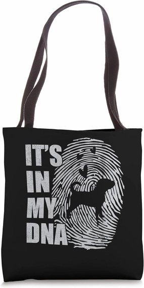 Funny Chug DNA Dog Mom Dad Dog Lover Tote Bag