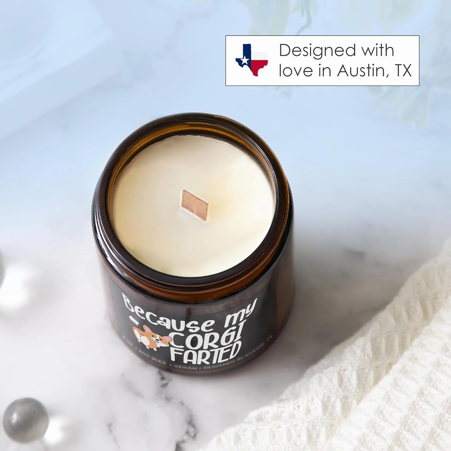 Funny Corgi Candle, Best Corgi Gifts for Pet Lovers Women & Men, Unique Pet-Themed Gifts for Him and Her, Cute Dog Lovers Gift for Girls, Ideal Presents for Birthday, Christmas, Gift-Ready