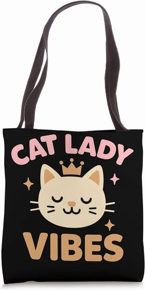Future Crazy Cat Lady Cute Feline Obsession Quirky Cat Life Tote Bag