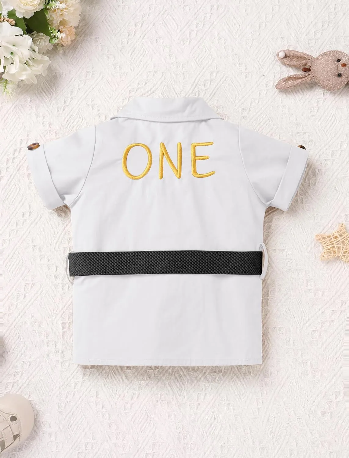 FYMNSI Baby Boy Wild Animal Jungle Safari Shirt Shorts Sets 5PCS Toddler Zoo Keeper First Birthday Outfit Cake Smash Clothes