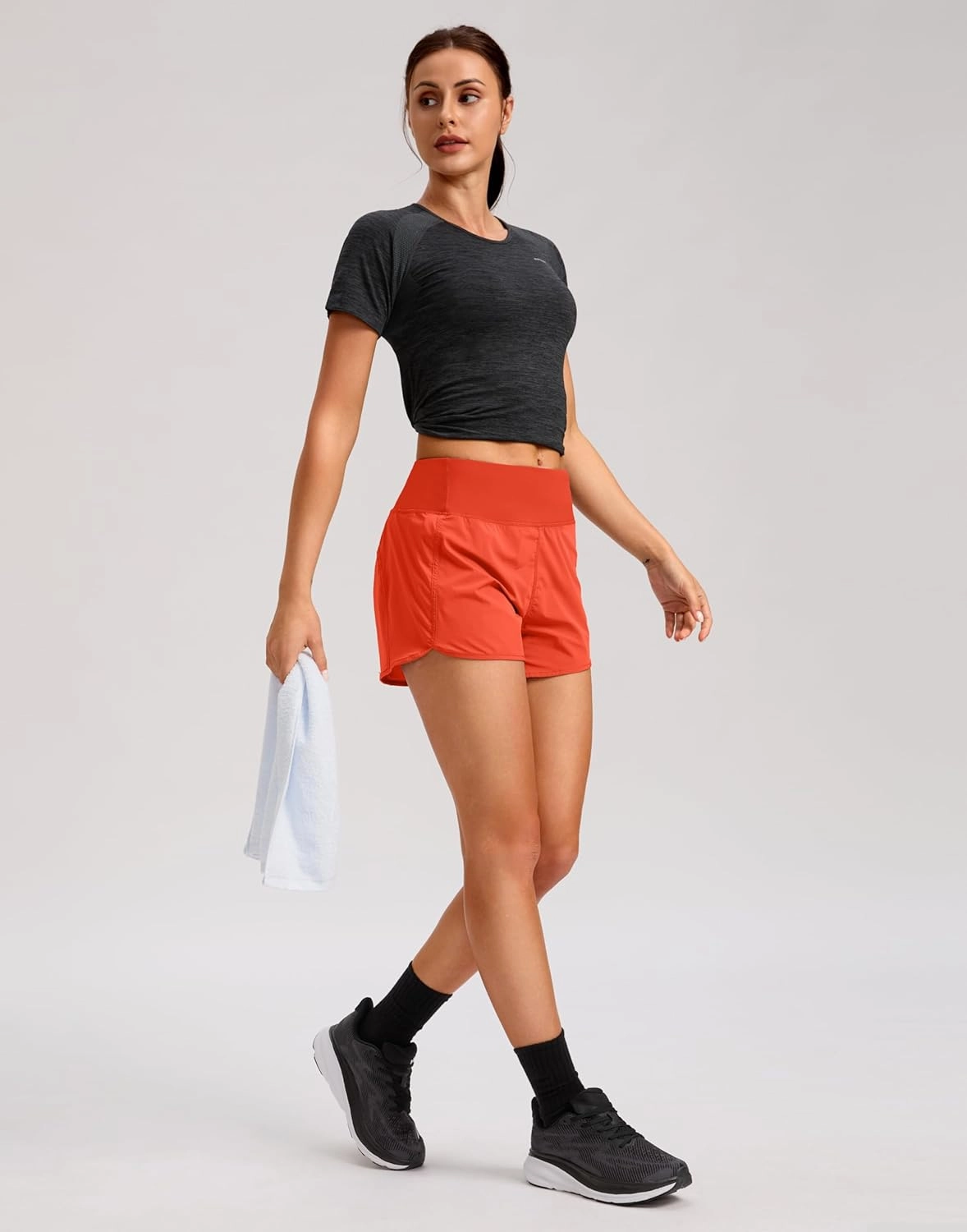 G Gradual Women's Running Shorts with Mesh Liner 3" Workout Athletic Shorts for Women with Phone Pockets