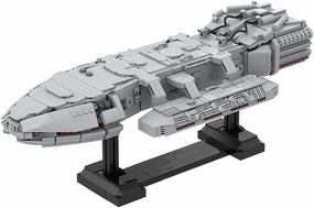 Galactica Ship Model with Stand 2164 Pieces Building Kit from TV Show MOC Build for Age 18 