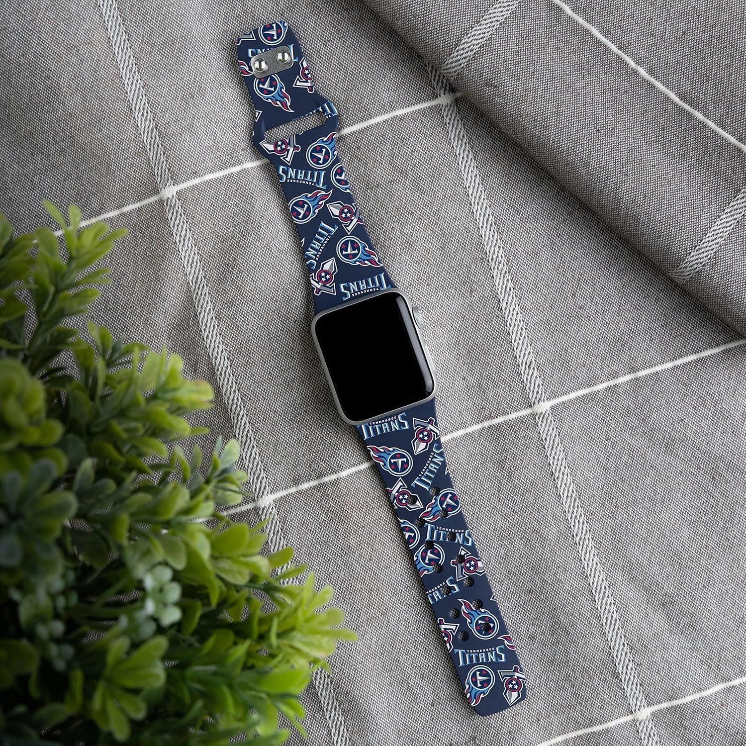 Game Time Tennessee Titans HD Watch Band Compatible with Apple Watch