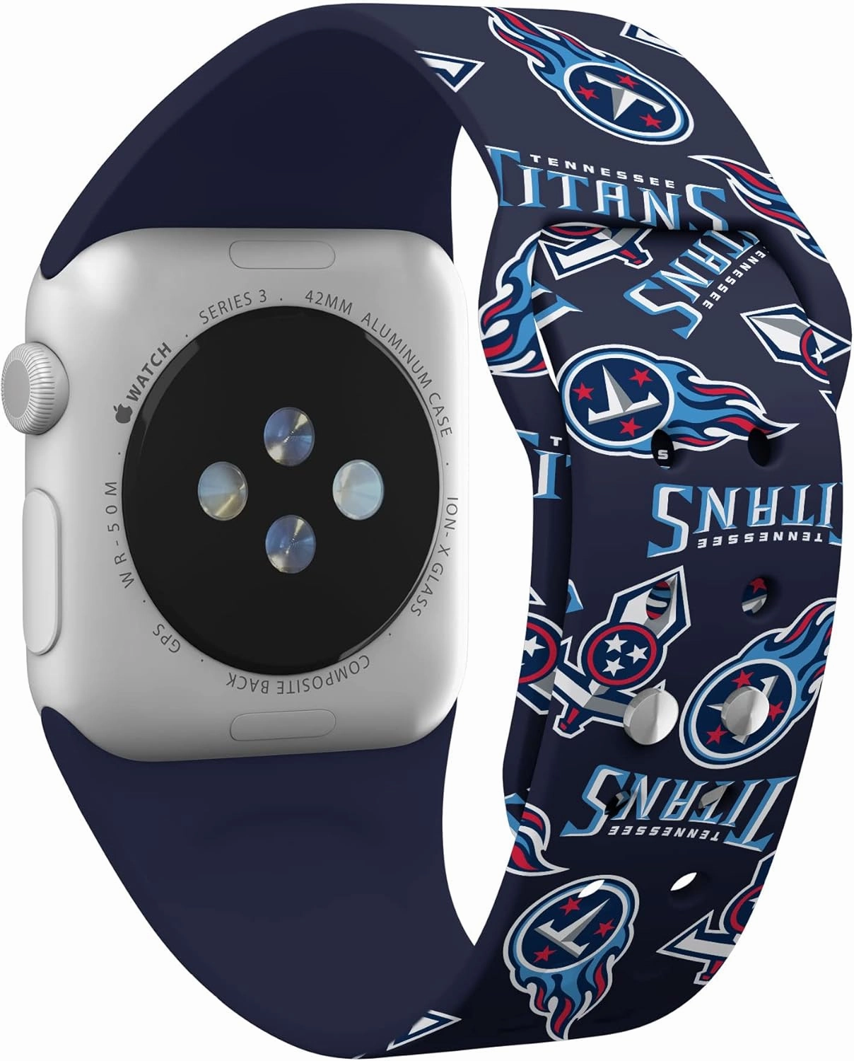 Game Time Tennessee Titans HD Watch Band Compatible with Apple Watch