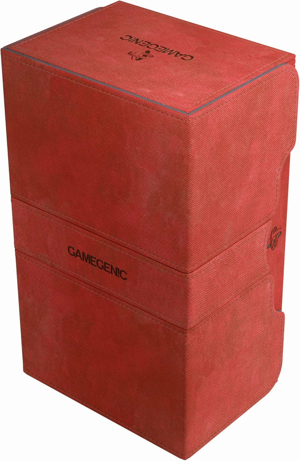 GameGenic Card Deck Box - Deck Convertible Red 200CT – Durable and Sturdy TCG, OCG Card Storage – Compatible with Pokemon Yugioh Commander and MTG Magic: The Gathering Cards