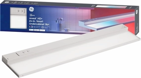 GE Cync Reveal HD  Smart Undercabinet Light Fixture, 24-in Bar, Color Changing, Wi-Fi, Alexa, Google Home Compatible, Kitchen, White, 1500 Lumen