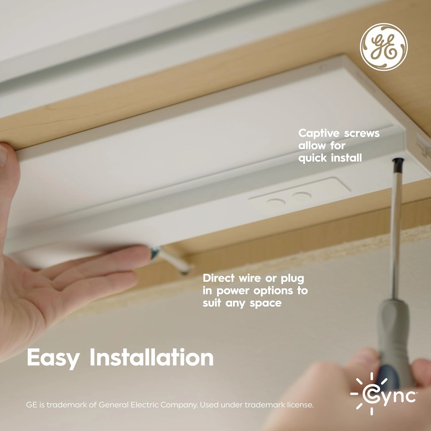GE Cync Reveal HD  Smart Undercabinet Light Fixture, Color Changing, 12-in Bar