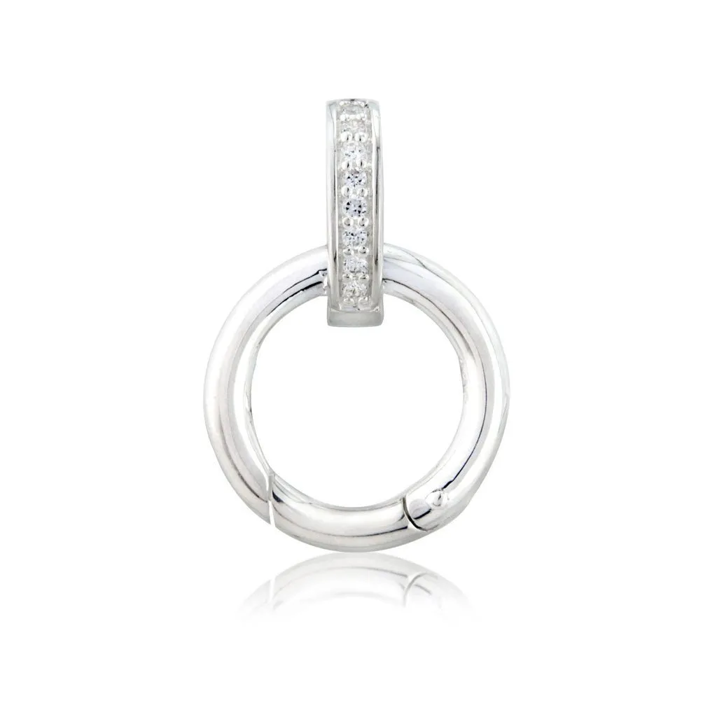 Gemma J Sparkly Sterling Silver Charm Carrier