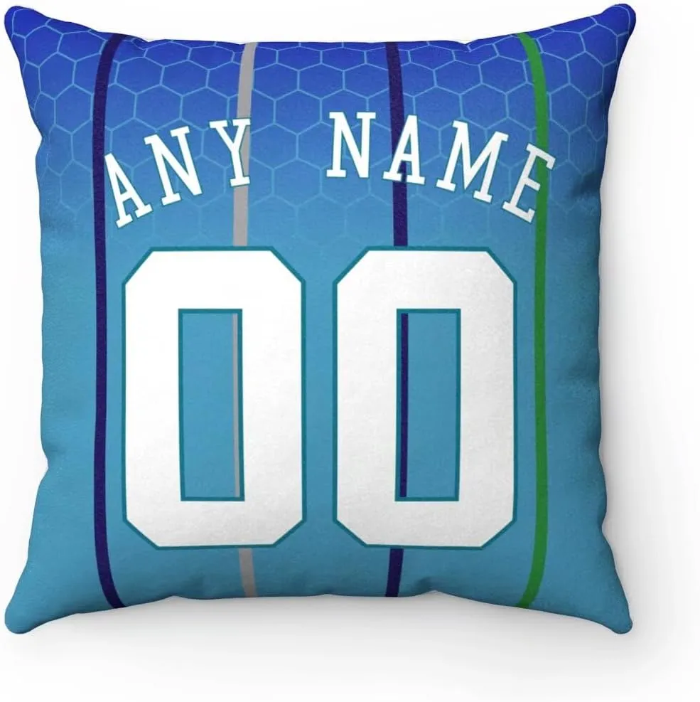 Generic Charlotte Pillow Throw pillow Customized Any Name & Number Gifts for Men Women Youth, 1 Pack
