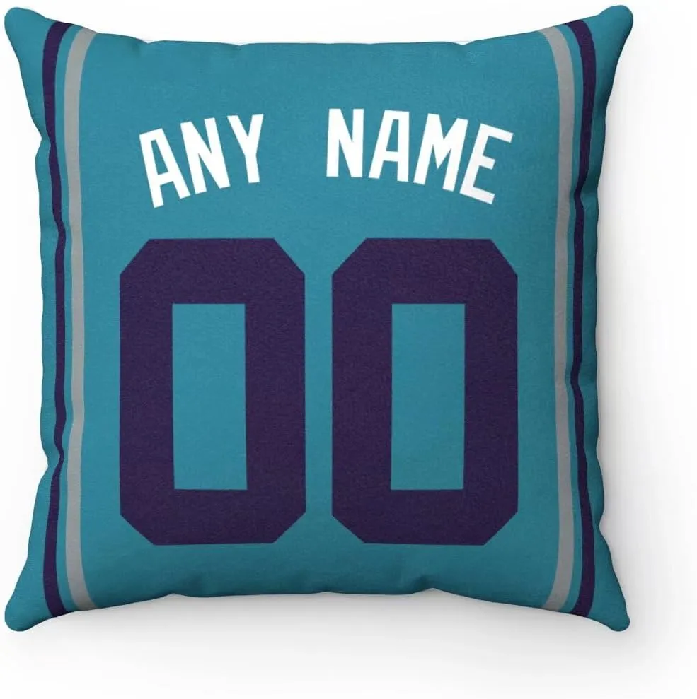 Generic Charlotte Pillow Throw pillow Customized Any Name & Number Gifts for Men Women Youth, 1 Pack