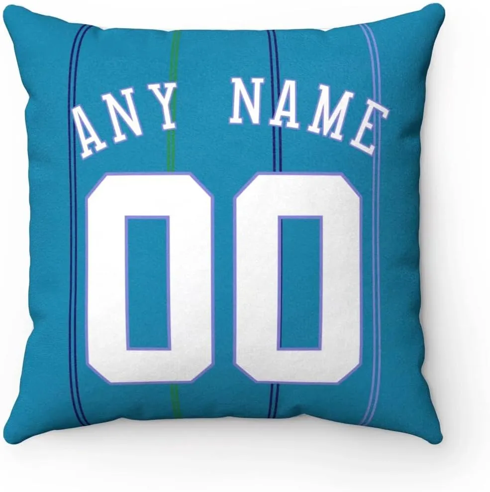 Generic Charlotte Pillow Throw pillow Customized Any Name & Number Gifts for Men Women Youth, 1 Pack