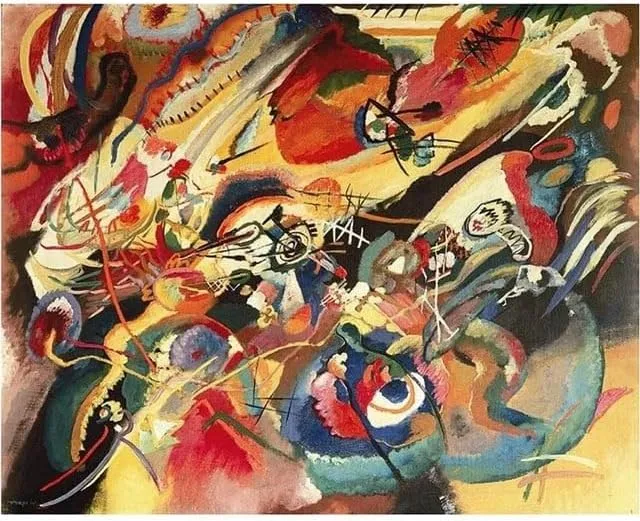 Generic Composition 7. Etude by Wassily Kandinsky PD - Van-Go Paint-by-Number Kit 60CMx75CM no Frame