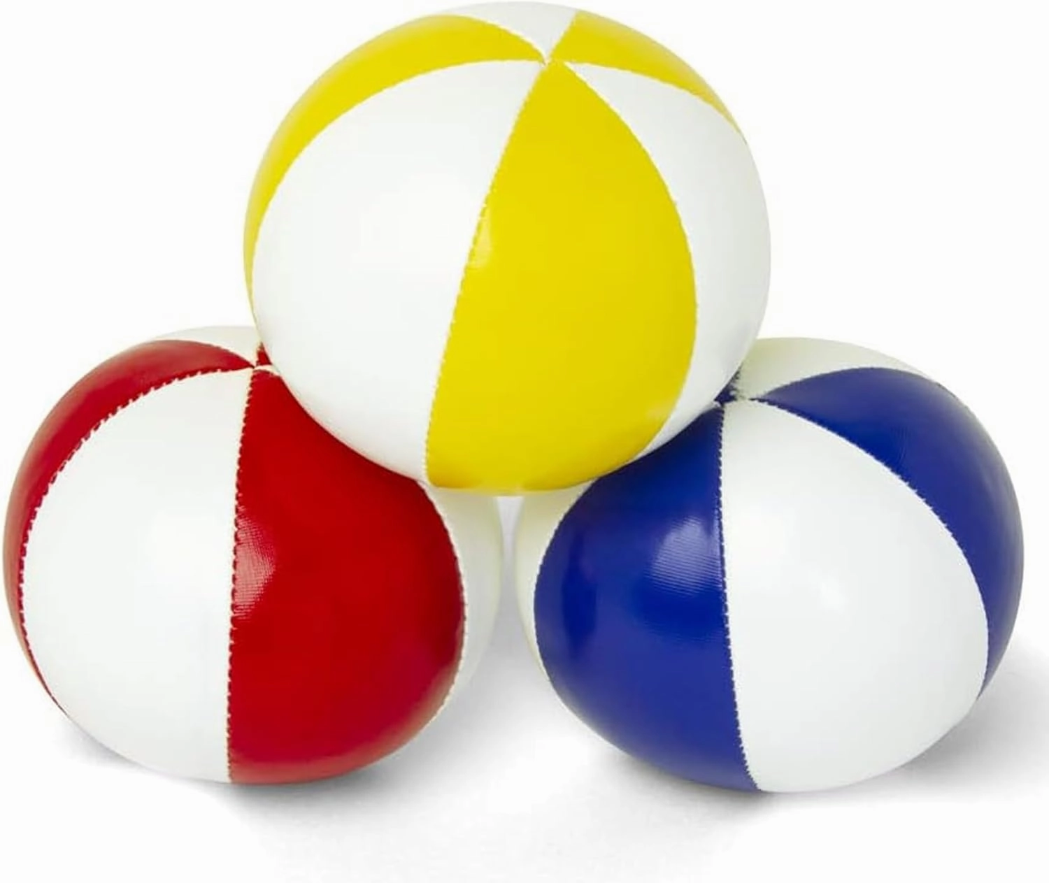 GloFX Juggling Balls [Pack of 3] for Beginners to Advanced Jugglers - No Bounce Design - Durable Weighted Juggle Ball Kit - 2 Layer Construction - Soft and Easy Juggling Kit - Mixed Colors