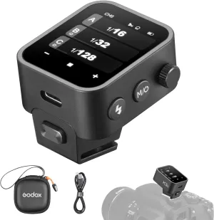 Godox X3-C Touchscreen TTL Wireless Flash Trigger for Canon Camera, 1/8000s HSS TTL TCM Function, Built-in Battery USB-C Charge Flash Transmitter Compatible with Canon R5 R6 R7 5D 6D