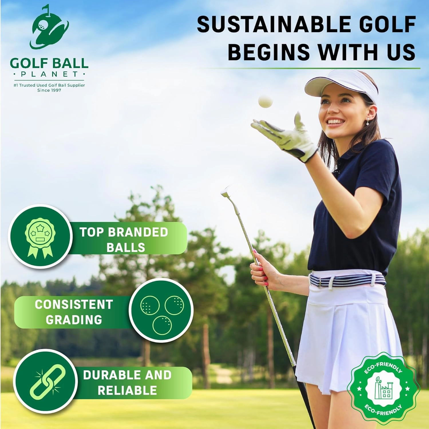 Golf Ball Planet Pro V1 2023 3A/Good Recycled Used Golf Balls for Titleist