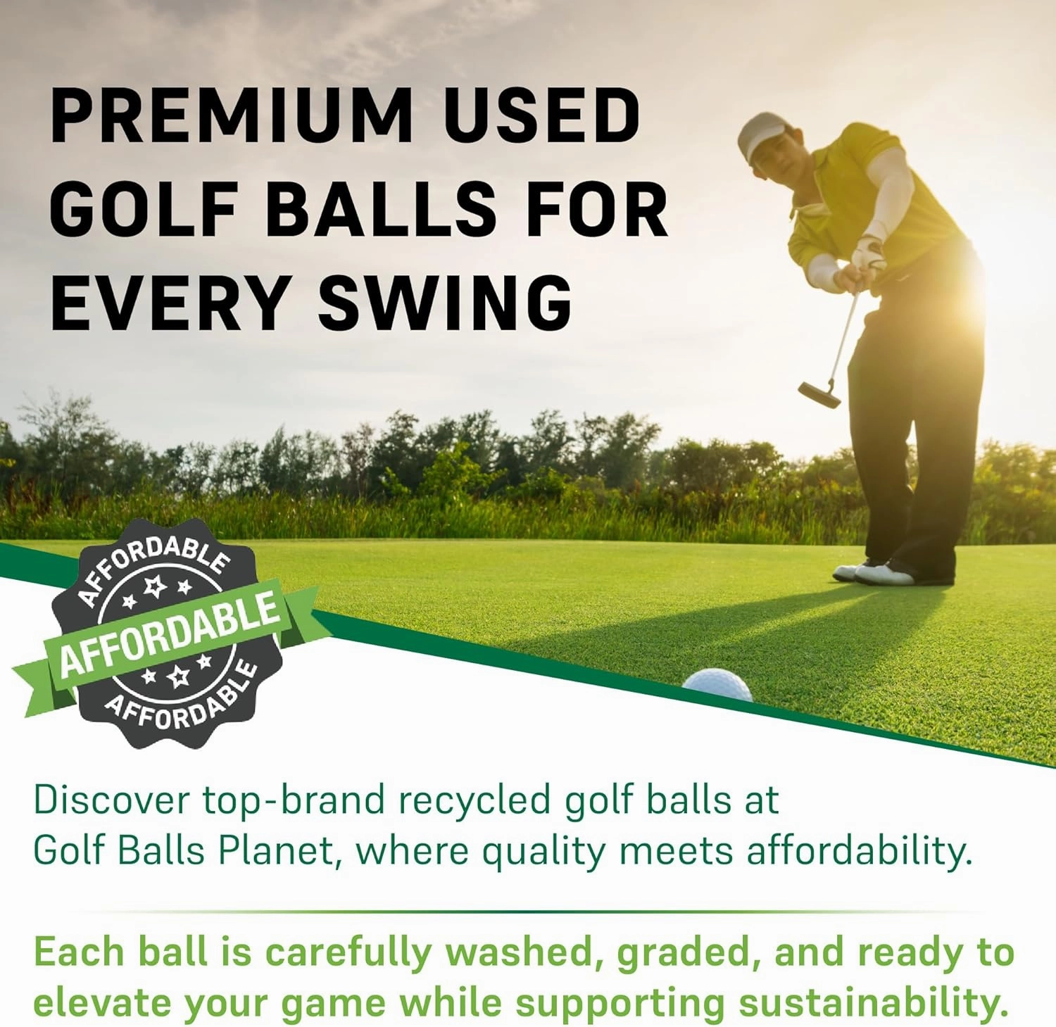 Golf Ball Planet Pro V1x 2023 3A/Good Recycled Used Golf Balls