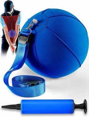 Golf Smart Ball for Women Swing Trainer,Golf Smart Inflatable Ball,Golf Swing Trainer Aid Assist Posture Correction Training - for Straight Arm, Indoor Golf Practice Tools to Correct Posture，Pink