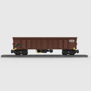 Gondola Wagon High Sided Wagons EANOS Train Model 510 Pieces MOC Build Gift for Age 18 