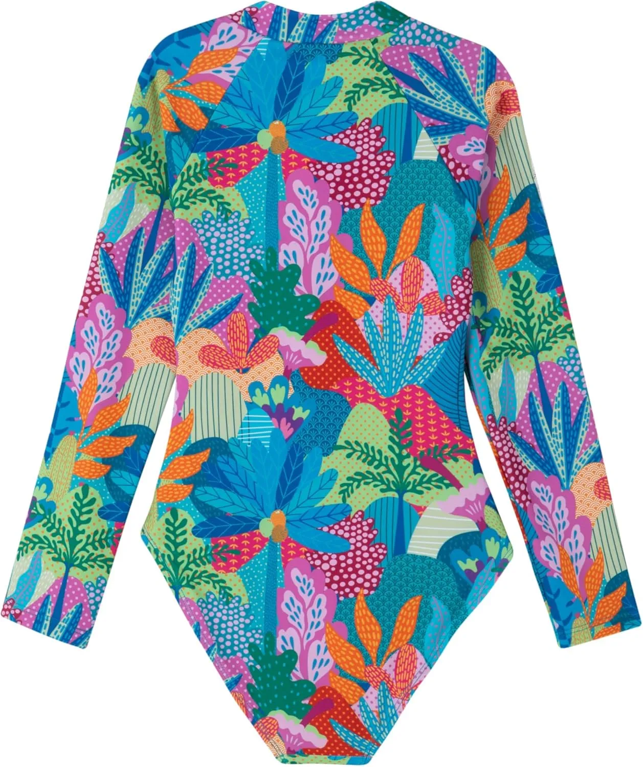 Gottex Kids Long Sleeve Zip Front One Piece Swimsuit Chlorine Fade Resistant and Built-in UPF UV 50   Protection