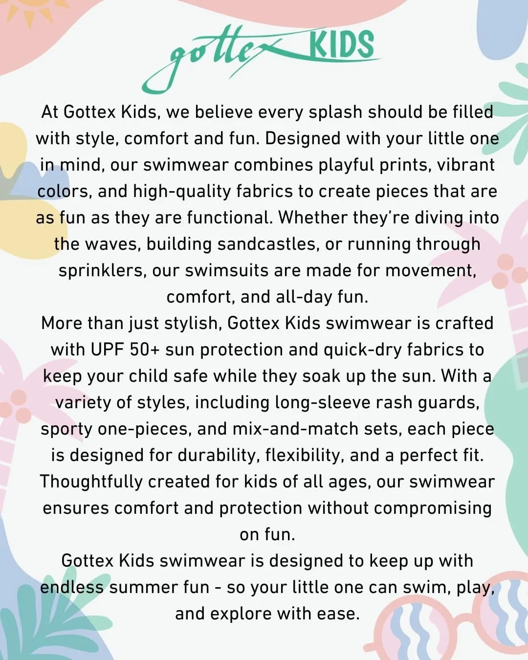 Gottex Kids Long Sleeve Zip Front One Piece Swimsuit Chlorine Fade Resistant and Built-in UPF UV 50   Protection