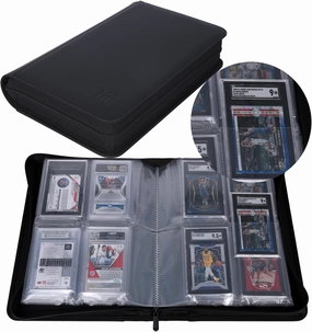 Graded Card Binder - Holds 40 SGC Slabs, 4 Pocket Slab Binder for SGC, BGS, HGA and GMA Slabs