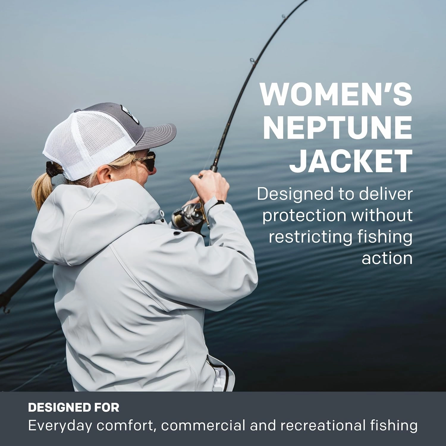 Grundéns Women’s Neptune Commercial Fishing Jacket | Waterproof, Adjustable