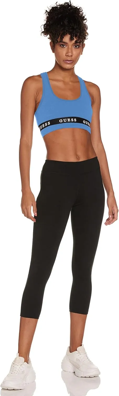 GUESS Women's Active Stretch Jersey Sports Bra