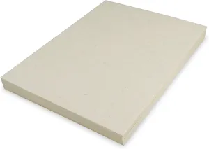 Handmade Lokta Vintage 8.5x11" Printer Paper for Laser and Inkjet Printing (100 Sheets, Natural)