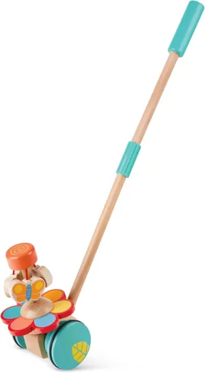 Hape Dancing Butterflies Push and Pull Toy, Assorted Colors, 12  Months, L: 4, W: 6.9, H: 22.2 inch