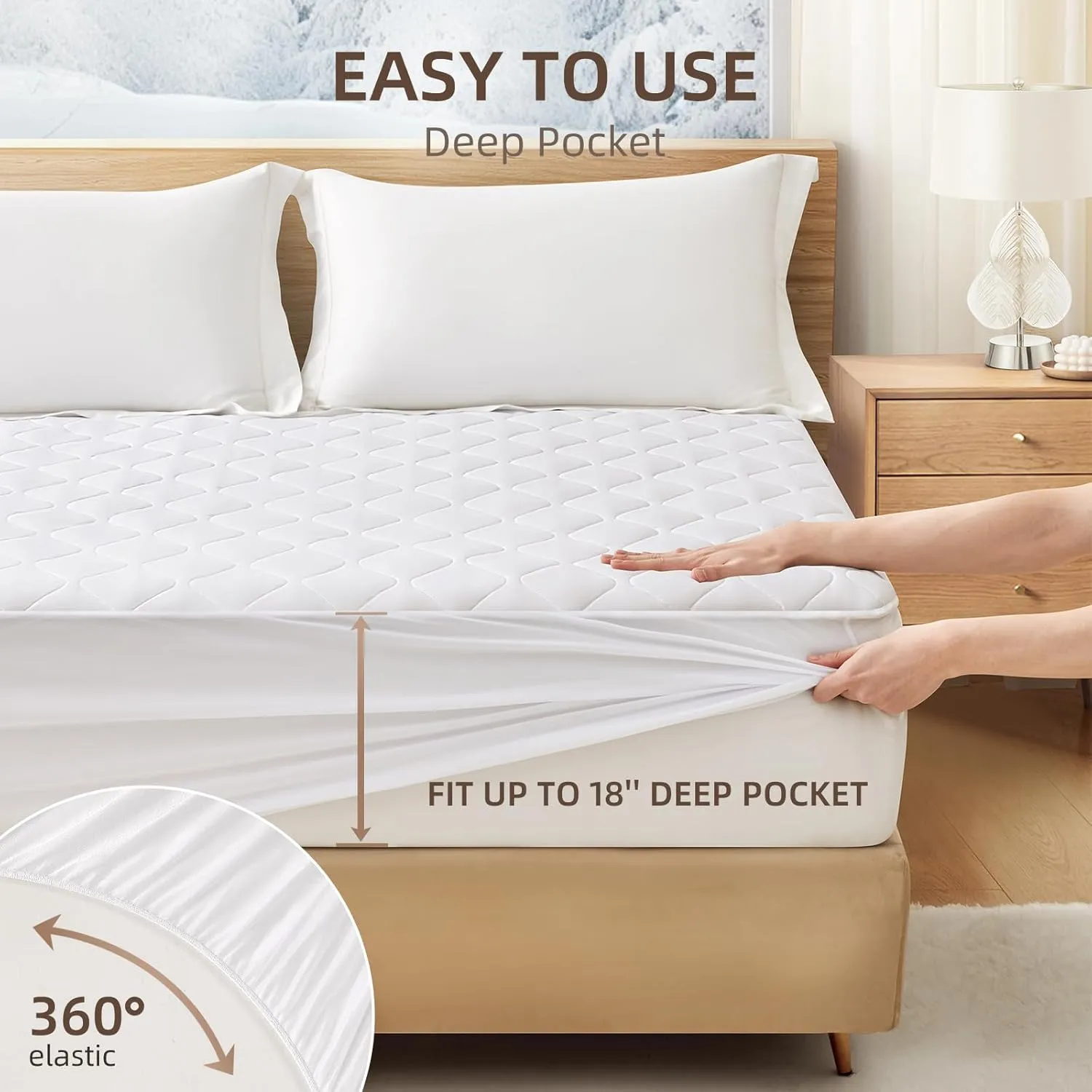 Heated Mattress Pad Quilted Multizone Electric Mattress pad Individual Body and Feet Bed Warmer 9 Heat Settings 1-12 Hours Auto Off Deep Pocket Fast Heating Machine Washable Queen 60''x80''