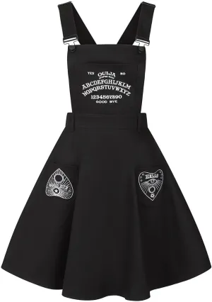 Hell Bunny Samara Sun Moon Board Gothic Wicca Witchcraft Pinafore Dress