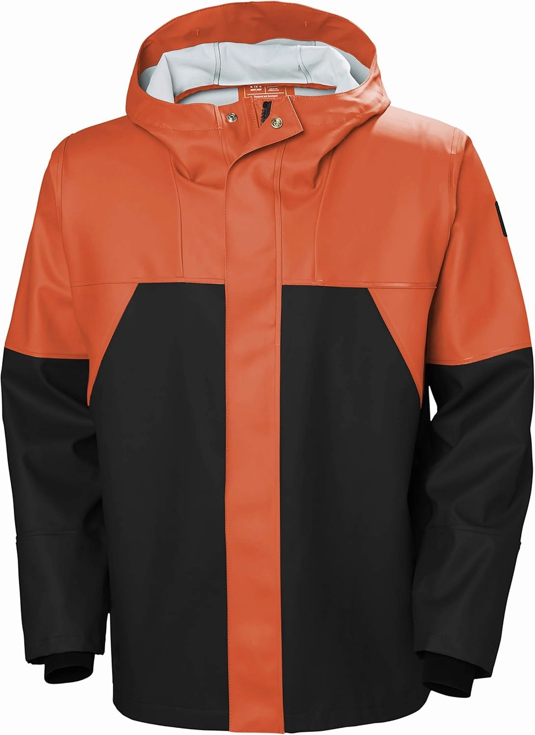 Helly-Hansen Storm Waterproof Rain Jackets for Men Featuring Adjustable Hood with Drawcord and Double Main Fabric Front Flap