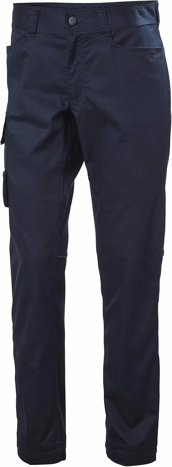 Helly-Hansen Workwear Manchester Service Work Pants for Men with 2-Way Mechanical Stretch and Fastened Closure Thigh Pocket