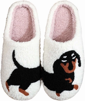 Highland Cow Slippers for Women Plush Scottish Highland Cow Animal Slippers Warm Non Slip Home Indoor Slippers