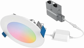 HLB4069WZRGBWMWR: HALO 4” Smart Wi-Fi Slim Canless LED Downlight Powered by WiZ Pro, Dimmable Full Color with Smart Home Integration