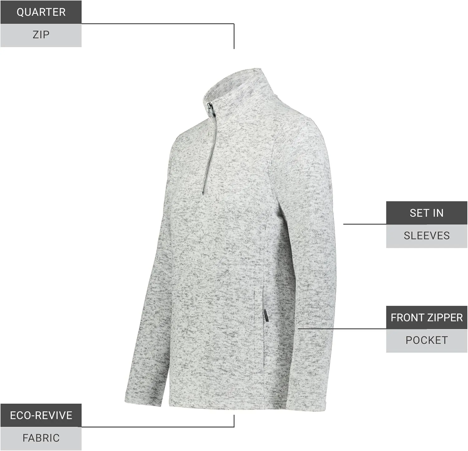 Holloway Women's Alpine Sweater Fleece 1/4 Zip Pullover