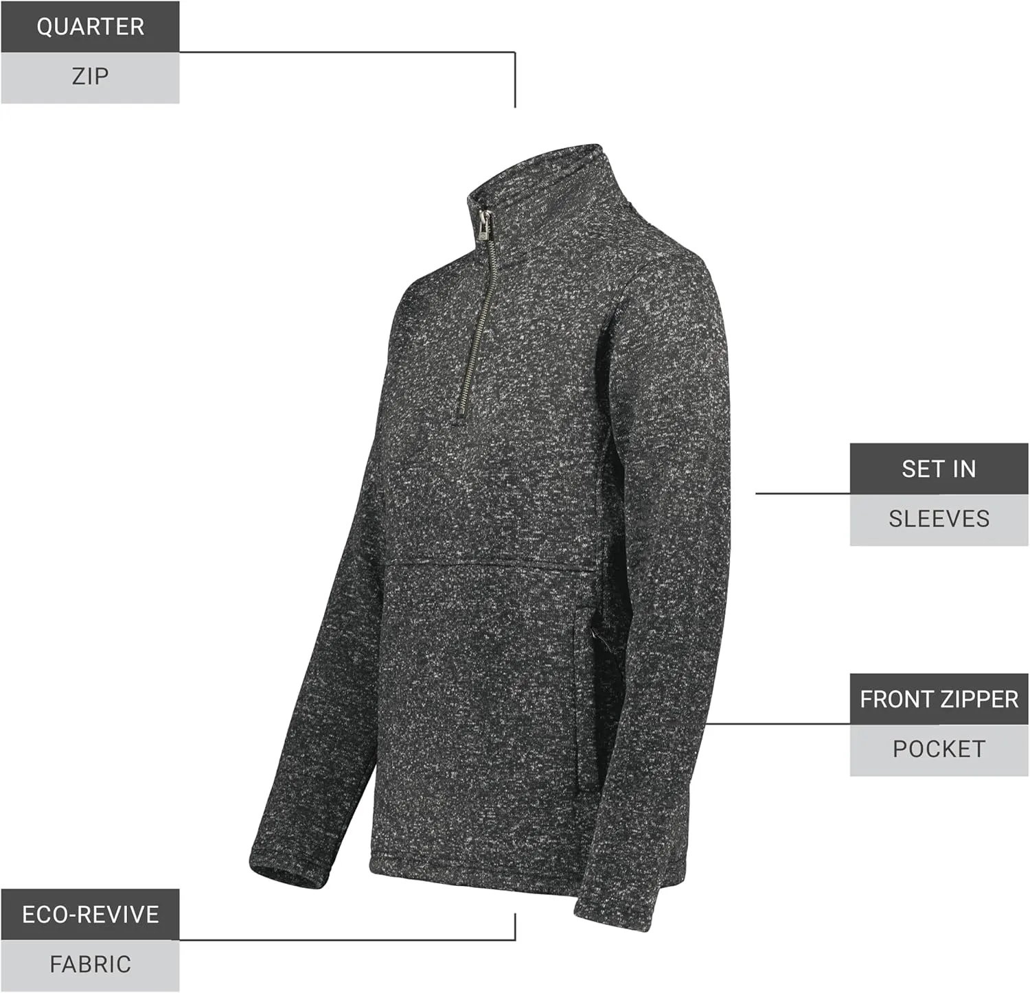 Holloway Women's Alpine Sweater Fleece 1/4 Zip Pullover