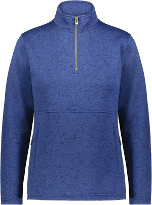 Holloway Women's Alpine Sweater Fleece 1/4 Zip Pullover